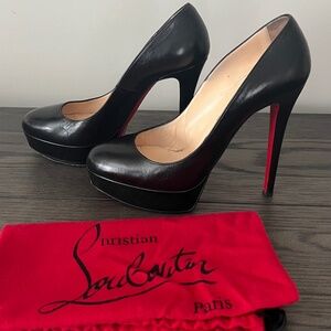 Christian Louboutin BIANCA Black platform pump 140